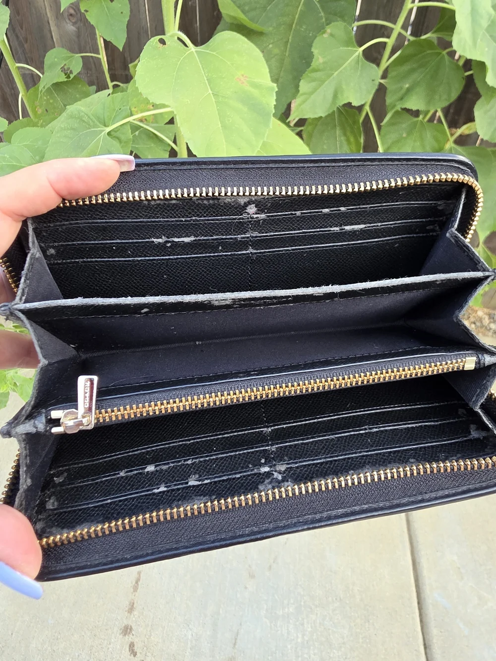 Coach black quilted